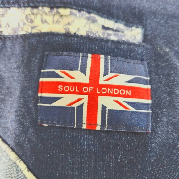 SOUL OF LONDON Men's Blue Denim Big and Tall Slouch Jacket (50T) - Picture 8 of 11